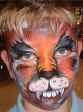 Monsters: Werewolf: All Face Painting, Body Painting, and Special Effects Images on this site are Copyright@Cool Faces.
