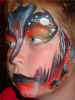 Scenes: Space Bird: All Face Painting, Body Painting, and Special Effects Images on this site are Copyright@Cool Faces.