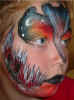 Scenes: Space Bird: All Face Painting, Body Painting, and Special Effects Images on this site are Copyright@Cool Faces.
