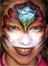 By Lorna Strachan. 'Tranquil Thoughts' was one of Lorna's award winning face paints.